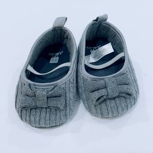 Baby shoes grey gray size 3-6months possibly size 3 shoe